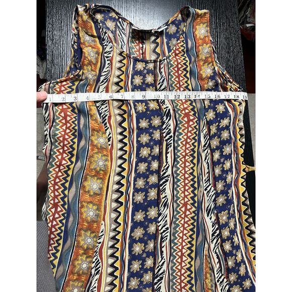 Vintage Y2K Bila Boho Multicolor Sheath Dress - Picture 7 of 8